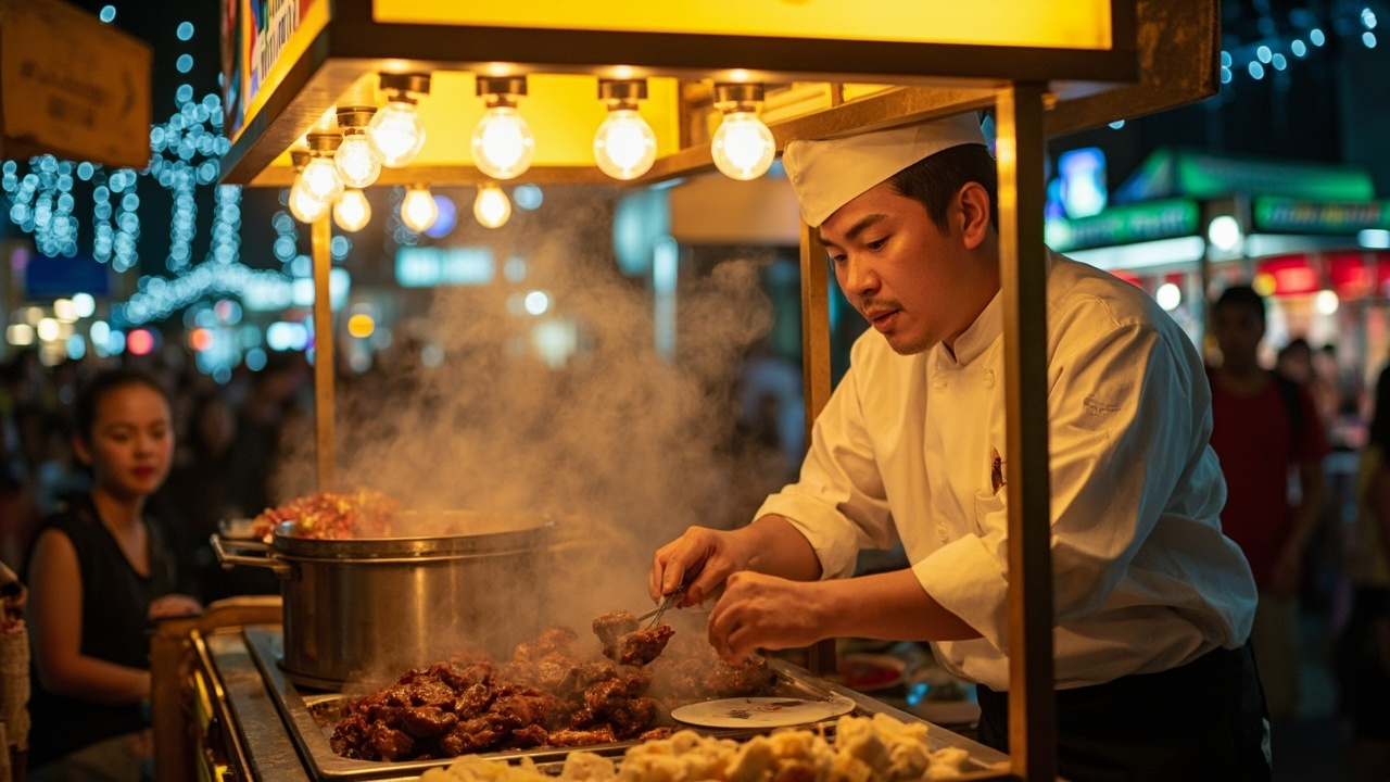 夫妻档摆摊烧烤实战技巧：分工协作与口味提升的秘诀